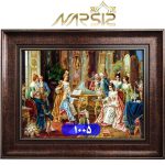 تابلو فرش پیانو زن کد 1005 - نارسیس کارپت