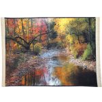 Autumn forest landscape pictorial carpet