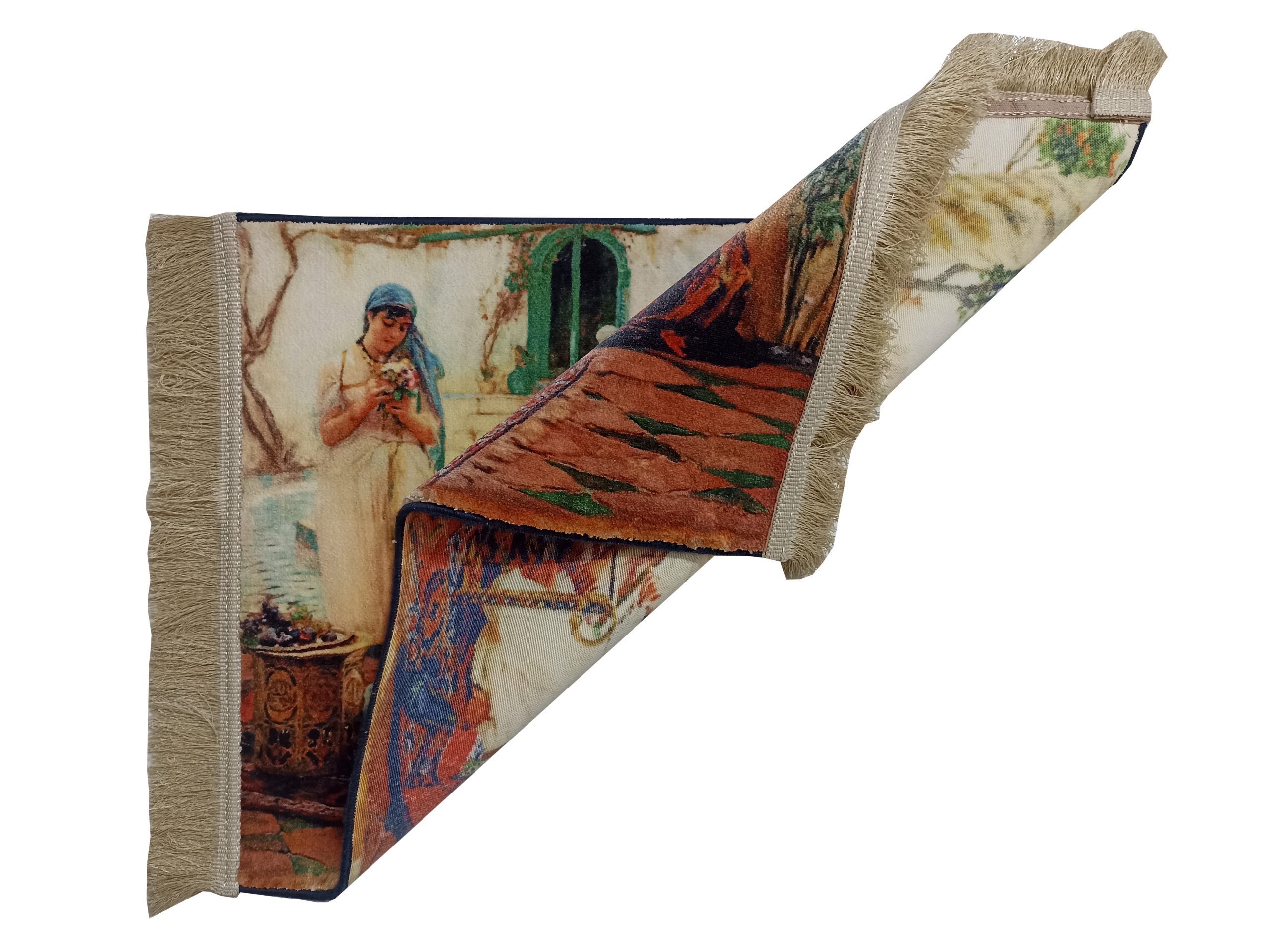 تابلو فرش یک روز در روستای الجزایر کد 143