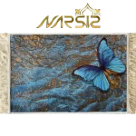 doormat design of butterfly with abstract background - doormat Farshineh code 70290