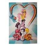 children's room carpet with unicorn design, code 1081