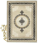 machine-made rug(Farshineh) design with cream background, code 8042