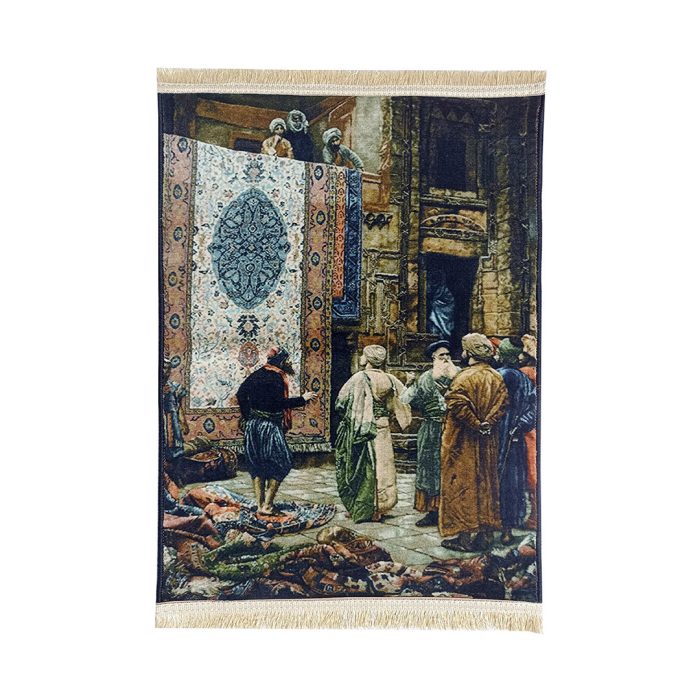 تابلو فرش بازار فرش فروشان کد 1691