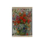 vertically printed flower vase pictorial carpet code 1915