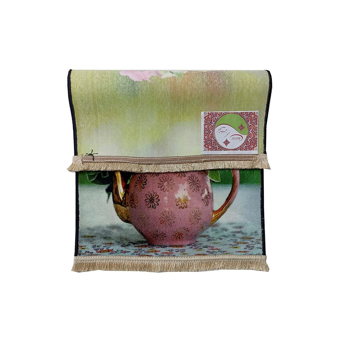 تابلو فرش کلاریس گل و گلدان کد 80