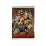 flower and vase printed pictorial carpet, code 9090