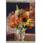 flower pictorial carpet and vertical vase code 66