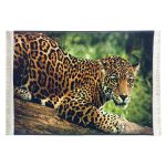 animal pictorial carpet with leopard design