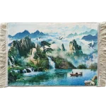 Tapestry of the waterfalls of the Lotus Mountains, China, code 5057