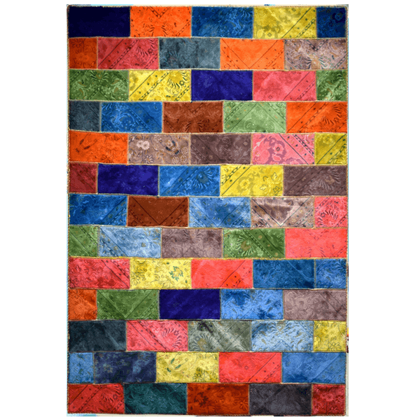 فرش چهل تکه طرح رنگی کد 112