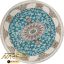 فرشینه گرد طرح فرش کد 90138 - نارسیس کارپت