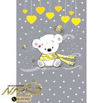 فرشینه کودک طرح بچه خرس تنها کد 6011 - فرشینه نارسیس