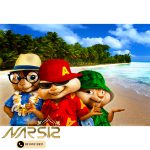 فرشینه کودک پسرانه طرح آلوین و سنجاب ها کد 6014 - فرشینه نارسیس