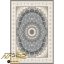فرشینه فرش طرح اصفهان رنگ نقره ای کد 9005 - نارسیس کارپت