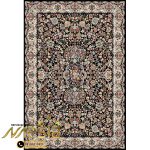 فرشینه فرش طرح فرش هزار گل رنگ سرمه ای کد 9012 - نارسیس کارپت