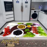 فرشینه آشپزخانه طرح سالاد زیتون کد 7002 - فرشینه نارسیس