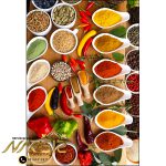 فرشینه آشپزخانه طرح قاشق های ادویه کد 7004 - فرشینه نارسیس