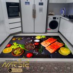 فرشینه آشپزخانه طرح ماهی سالمون کد 7005 - فرشینه نارسیس