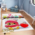 فرشینه کودک طرح جغد های عاشق کد 6010 - فرشینه نارسیس