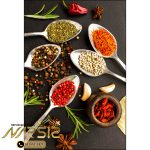 فرشینه آشپزخانه طرح قاشق ادویه های تازه کد 7010 - فرشینه نارسیس