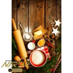 فرشینه آشپزخانه طرح میز کیک پزی کد 7015 - فرشینه نارسیس