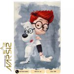 فرش کودک پسرانه طرح شرمن و پیبادی کد 101217 - فرش نارسیس