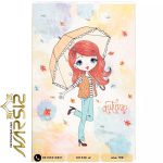 فرش دخترانه طرح چتر پاییزی کد 101230 - فرش نارسیس