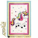 فرش کودک دخترانه فانتزی طرح یونیکورن کد 101237 - فرش نارسیس