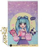 فرش دخترانه فانتزی طرح هِلو کد 101243 - فرش نارسیس