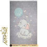 فرش نوزادی طرح بچه فیل خوابالو کد 101260 - فرش نارسیس