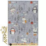 فرش کودک طرح زمستان سرد کد 25KM0180 - فرش نارسیس