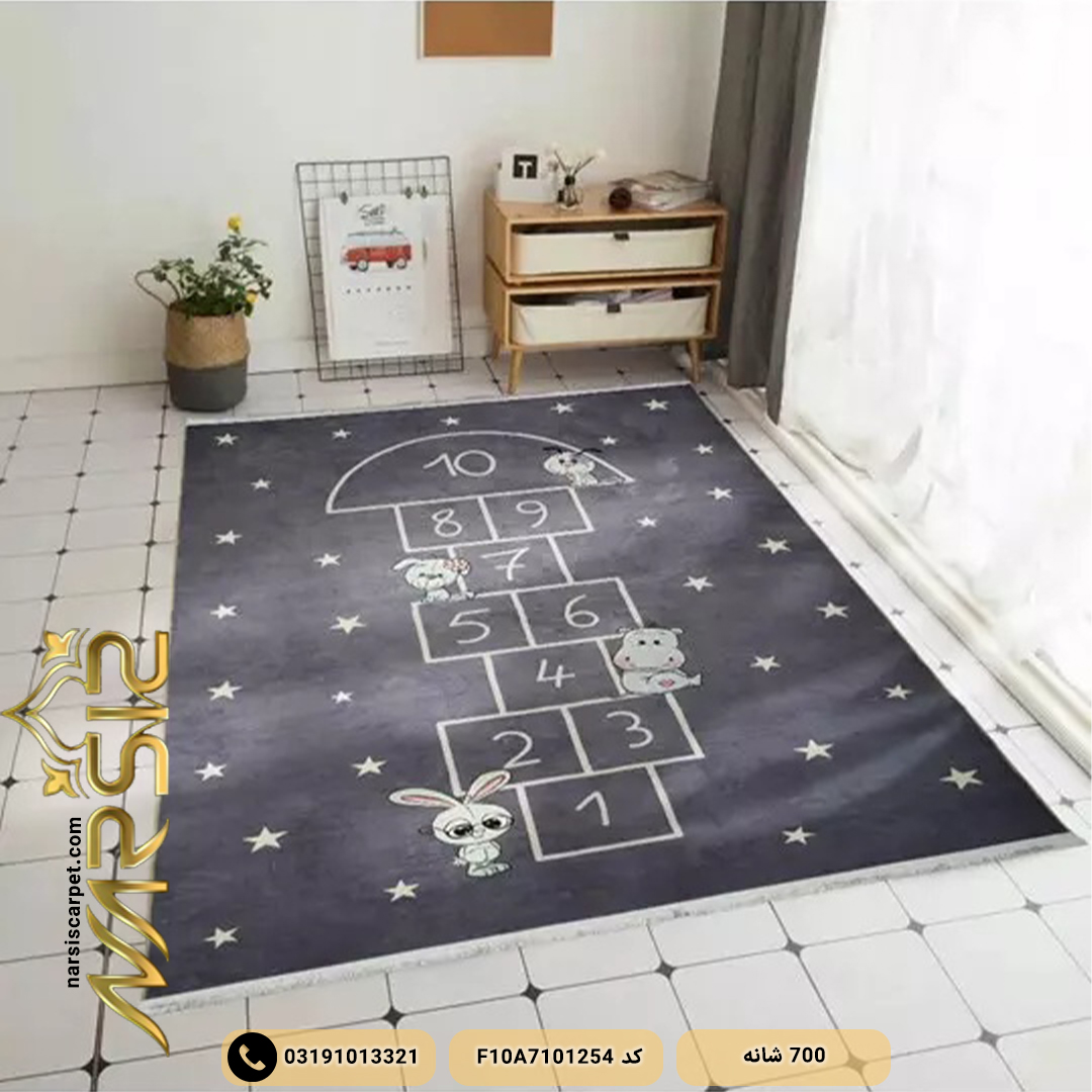 فرش کودک دخترانه طرح لی لی کد F10A7101254 - فرش نارسیس