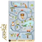 فرش کودک طرح جاده جنگلی کد F10A7101291 - فرش نارسیس